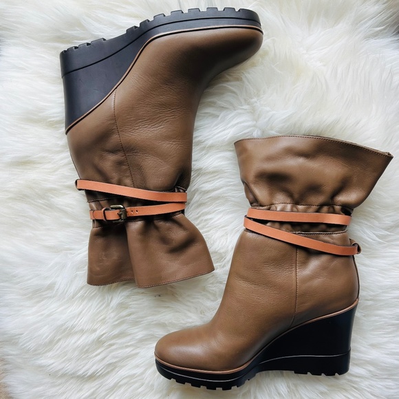See By Chloe | Shoes | Nwot See By Chloe Leather Wedge  NWOT See by Chloe Leather Wedge Booties